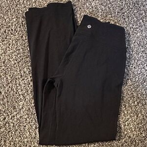 Black lululemon mini flare Leggings